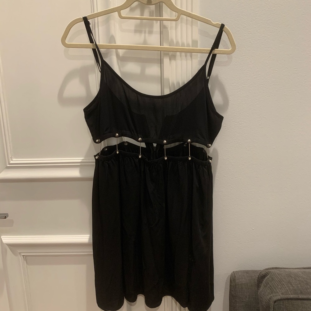 JOYCE black pin dress